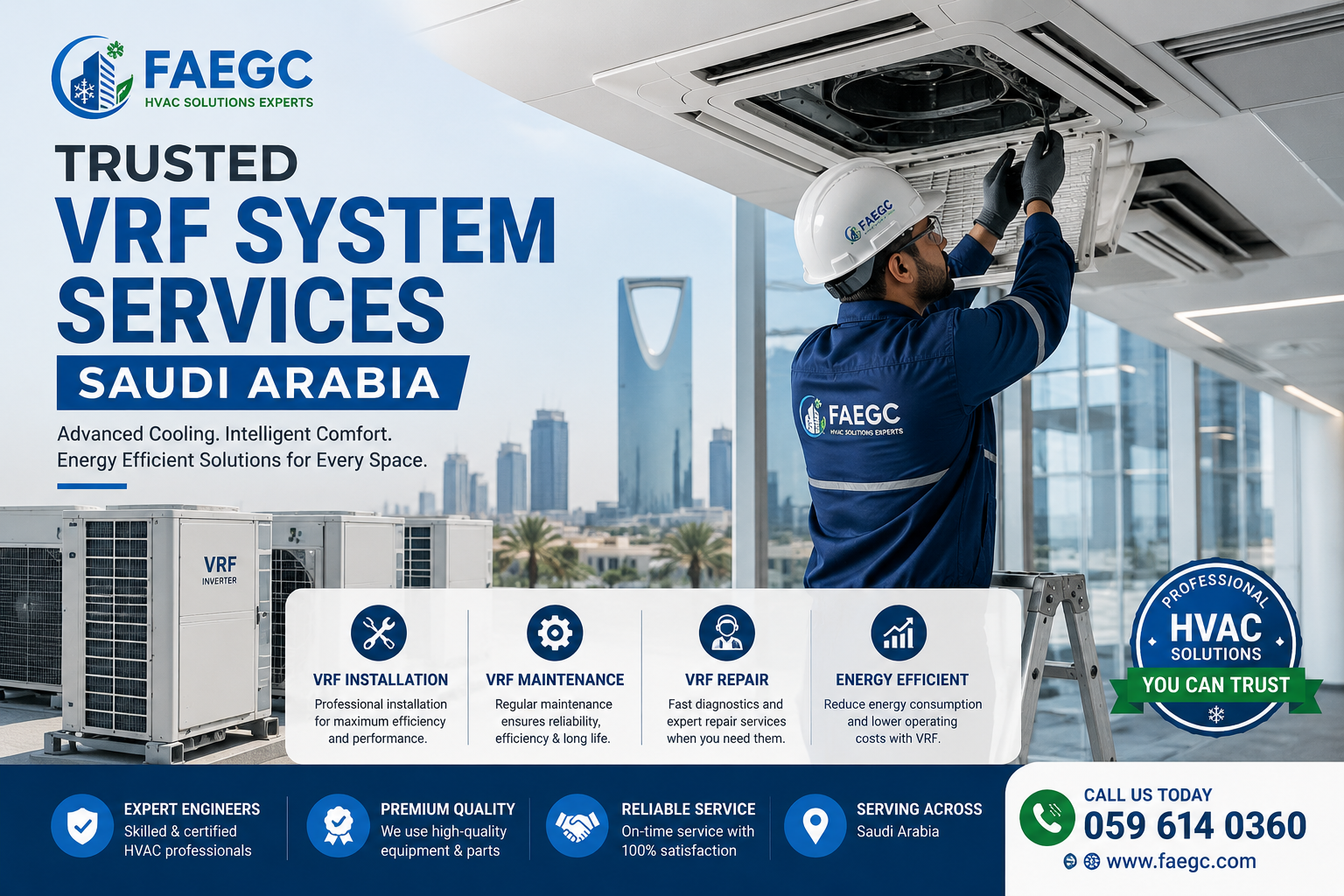 VRF System Services Saudi Arabia for professional HVAC installation and maintenance